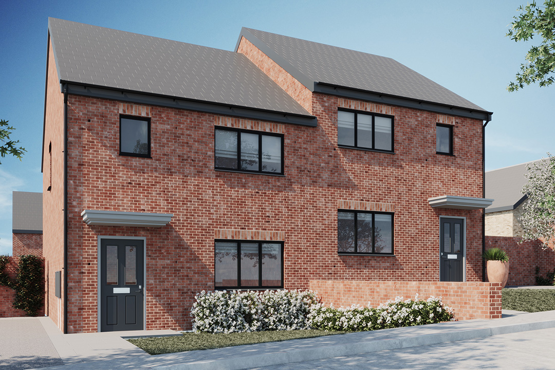 Computer generated image of The Willow, a three-bed semi-detached home