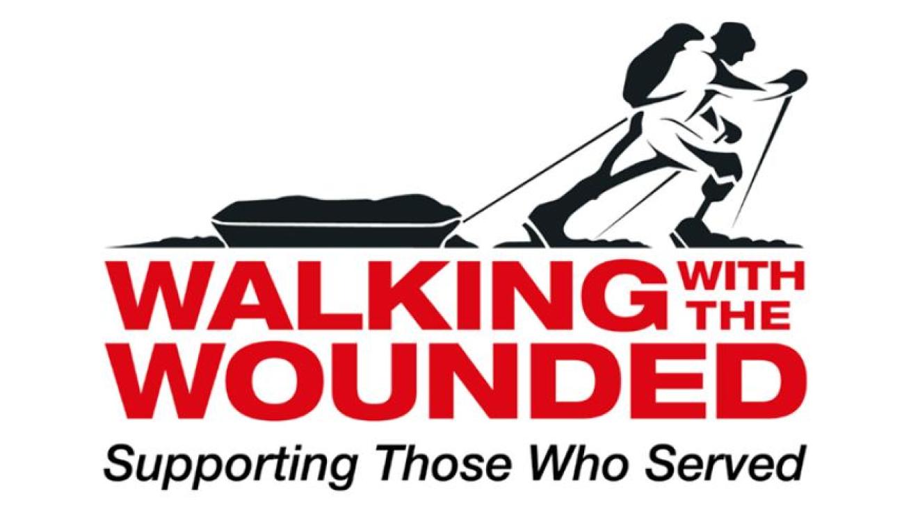 Walking with the wounded logo